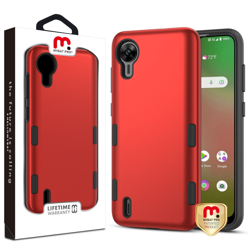 Cricket debut S2 / At&t Calypso 4 MyBat Pro TUFF Subs Series Case - Red (1106286)
