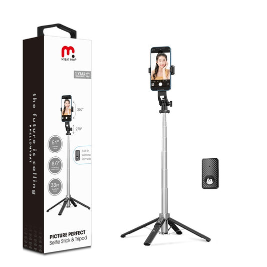 MyBat Pro Picture Perfect Selfie Stick & Tripod - Black (1107521)