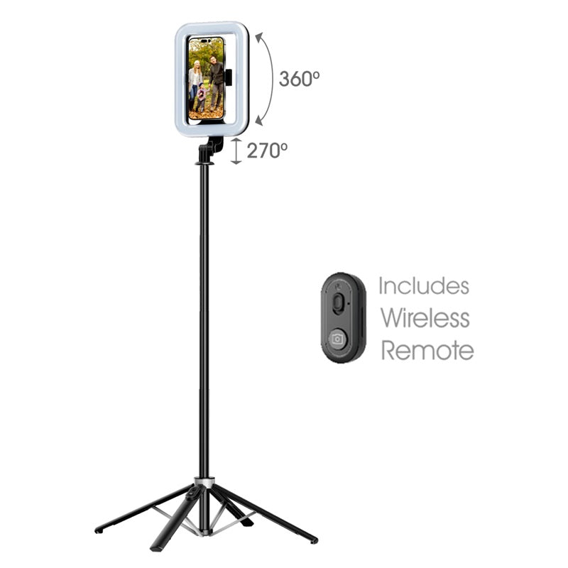 MyBat Pro Spotlight Tripod Aluminum Alloy Stand with LED Light - Black (1107518)