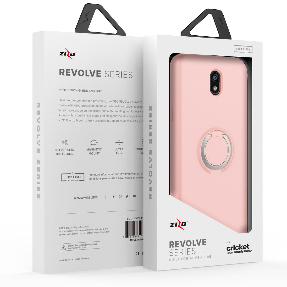 CRICKET ICON REVOLVE SERIES CASE -Rose Gold (4718)