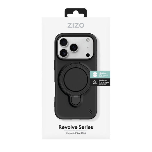iPhone 17 Pro ZIZO REVOLVE Series Case - Magnetic Black (1103192) (MSRP $59.99)