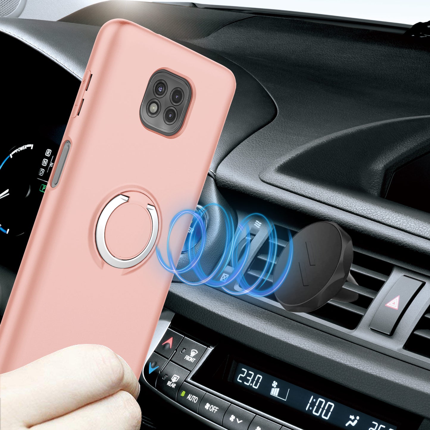 MOTO G POWER (2021) ZIZO REVOLVE SERIES CASE - ROSE QUARTZ (1103997)