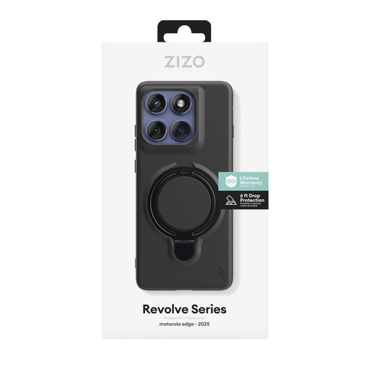 ZIZO REVOLVE Series moto edge (2025) Case - Magnetic Black  ( 1103599) (MSRP $49.99)