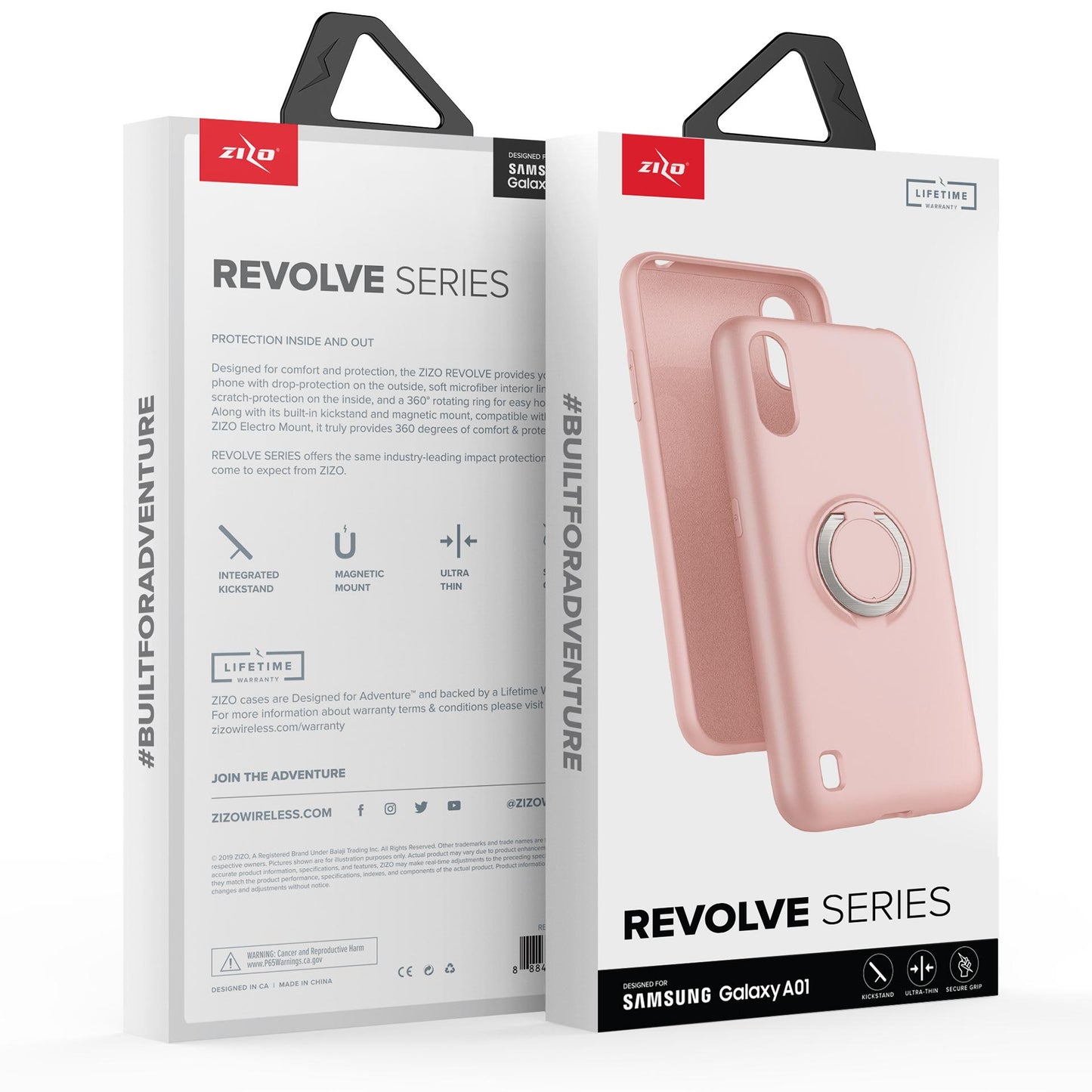 Samsung Galaxy A01 ZIZO REVOLVE Series Case-Rose Quartz (9733)