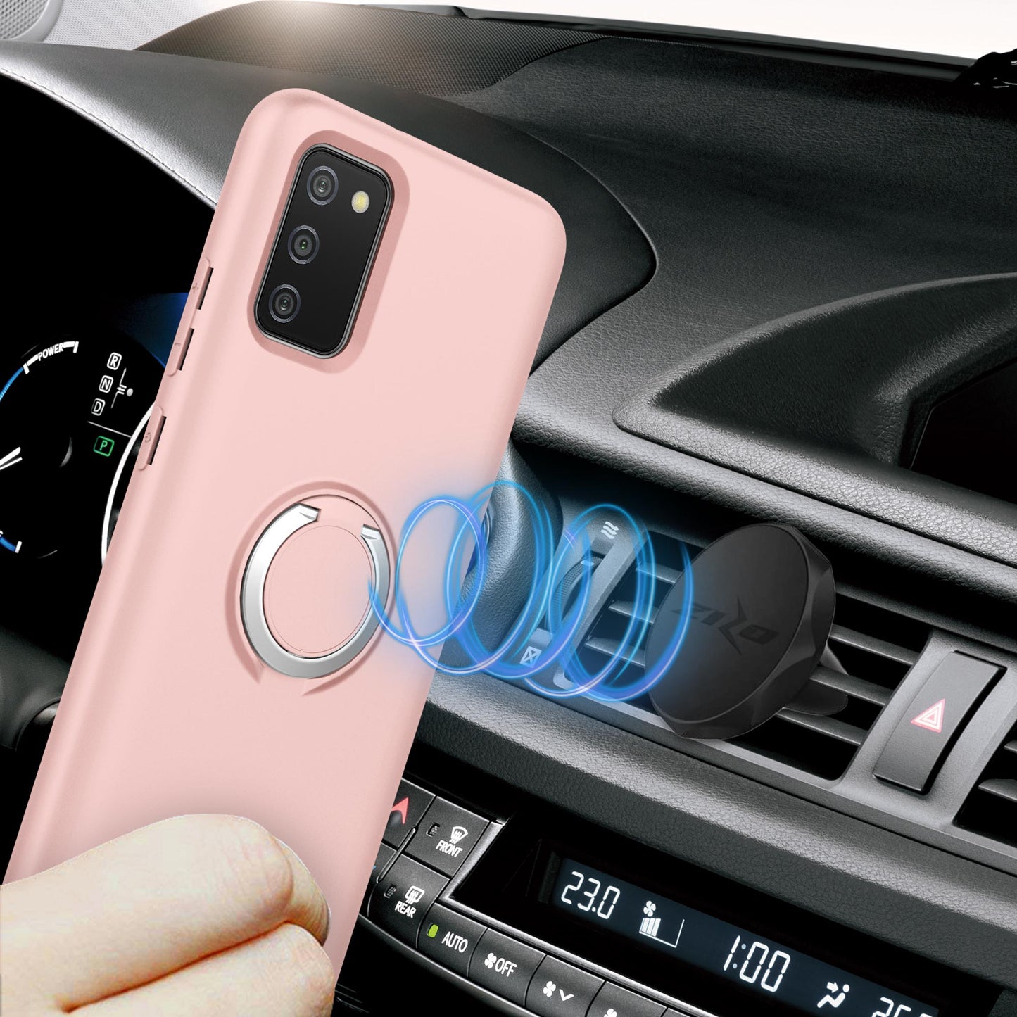SAMSUNG GALAXY A02S ZIZO REVOLVE SERIES CASE - ROSE QUARTZ (1100961)
