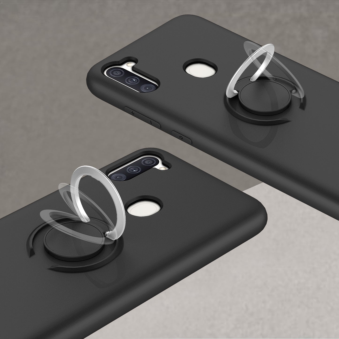 SAMSUNG GALAXY A11 ZIZO REVOLVE SERIES CASE - MAGNETIC BLACK (9985)
