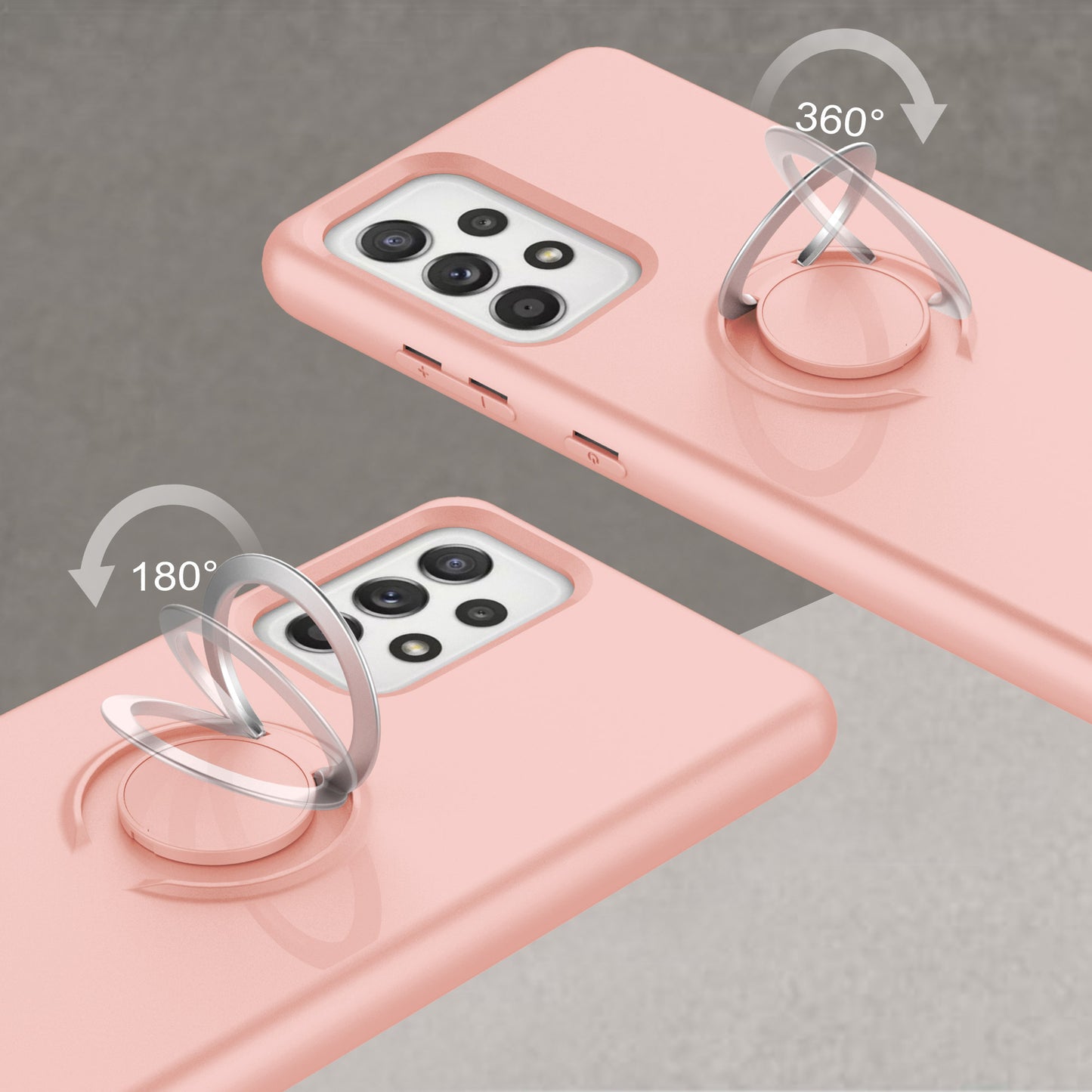 SAMSUNG GALAXY A52 5G ZIZO REVOLVE SERIES CASE - ROSE QUARTZ (1101098)
