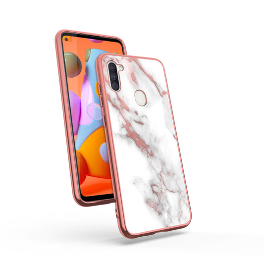 SAMSUNG GALAXY A11 ZIZO REFINE SERIES CASE - ROSE GOLD MARBLE (10001)