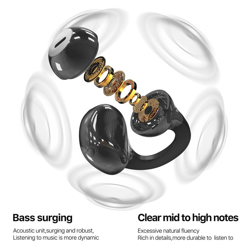 MyBat Pro Clip Open-Ear Earbuds - Gray  (1107701)