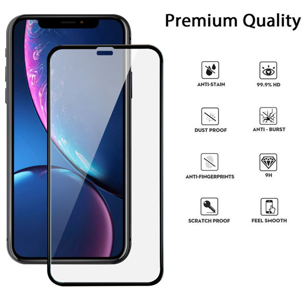 Apple iPhone 11 / XR MyBat Pro Full Coverage Tempered Glass Screen Protector - Black (1103720)