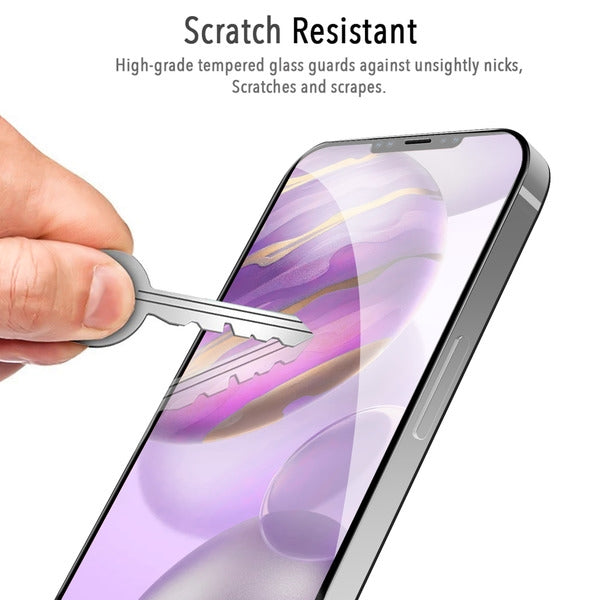 MyBat Pro Full Coverage Tempered Glass Screen Protector for Apple iPhone 12 Pro Max (6.7) - Black (1102124)