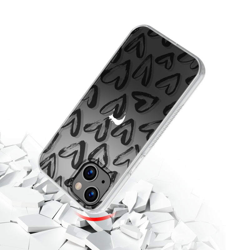 MyBat Pro Mood Series Case for Apple iPhone 13 mini (5.4) - Black Hearts (1102031)