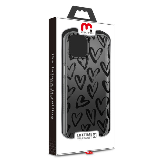 MyBat Pro Mood Series Case for Apple iPhone 13 mini (5.4) - Black Hearts (1102031)