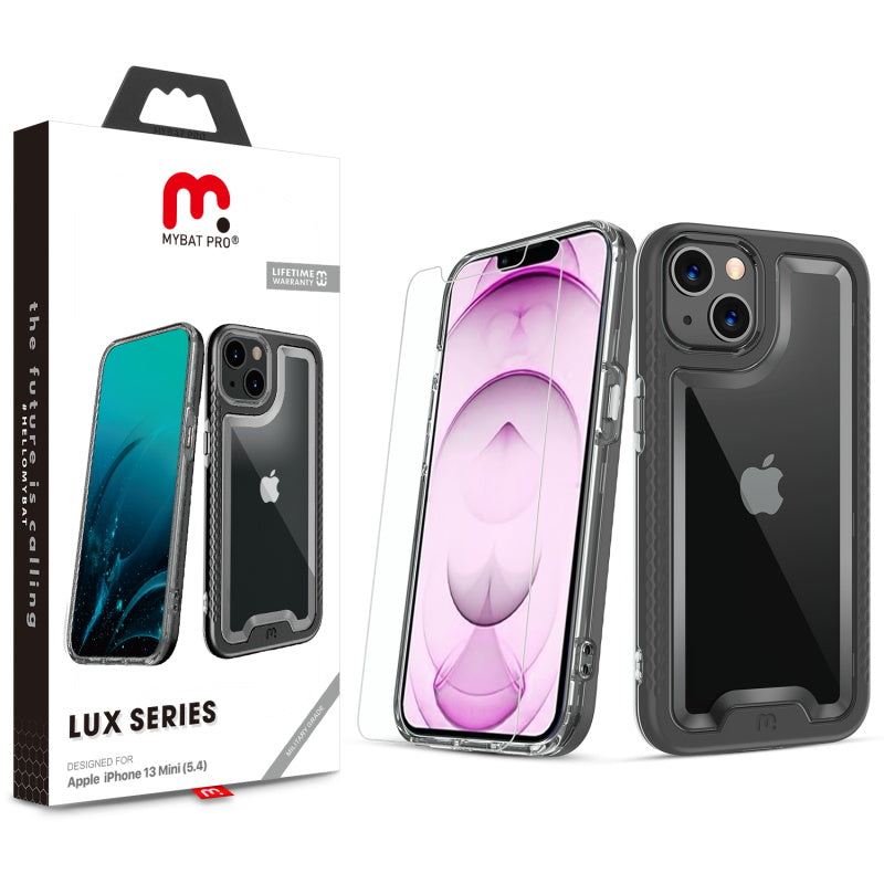 MyBat Pro Lux Series Case with Tempered Glass for Apple iPhone 13 mini (5.4) - Black (1102034)
