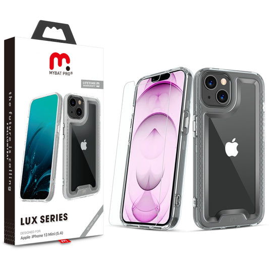 MyBat Pro Lux Series Case with Tempered Glass for Apple iPhone 13 mini (5.4) - Clear (1102032)