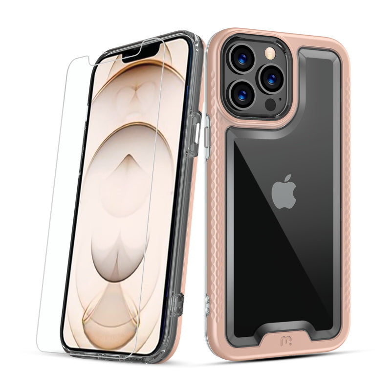 MyBat Pro Lux Series Case with Tempered Glass for Apple iPhone 13 Pro Max (6.7) - Rose Gold (1102077)
