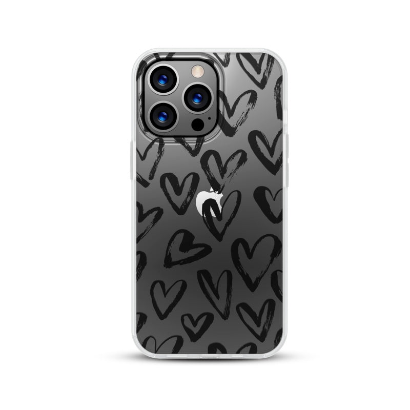 MyBat Pro Mood Series Case for Apple iPhone 13 Pro Max (6.7) - Black Hearts (1102079)