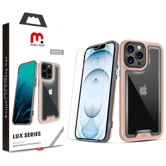 MyBat Pro Lux Series Case with Tempered Glass for Apple iPhone 13 Pro Max (6.7) - Rose Gold (1102077)