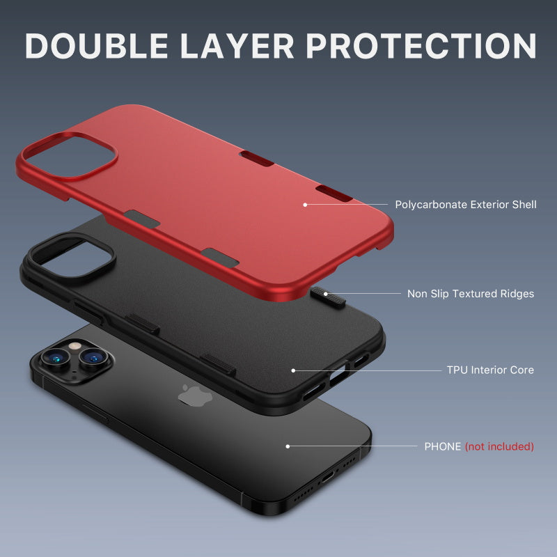 Apple iPhone 14 Max /iPhone 15 Plus (6.7)  MyBat Pro TUFF Subs Series Case - Red (1104685)