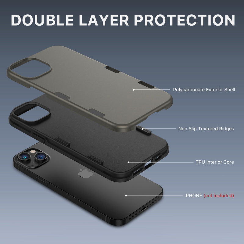 Apple iPhone 14 Max / iPhone 15 Plus (6.7) MyBat Pro TUFF Subs Series Case - Gunmetal (1104682)