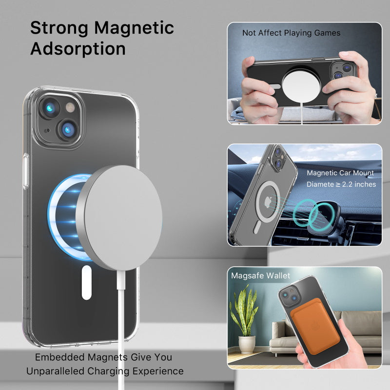 Apple iPhone 14 Plus / iPhone 15 Plus (6.7)  Pro Mood Series MagSafe Case - Transparent Clear (1104678)