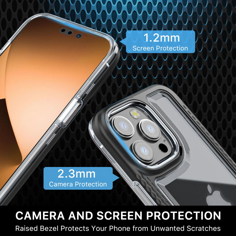 Apple iPhone 14 PRO MyBat Pro Lux Series Case with Tempered Glass - Black (1104690)