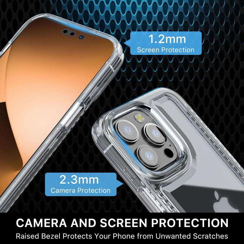 Apple iPhone 14 PRO MyBat Pro Lux Series Case with Tempered Glass - Clear (1104688)