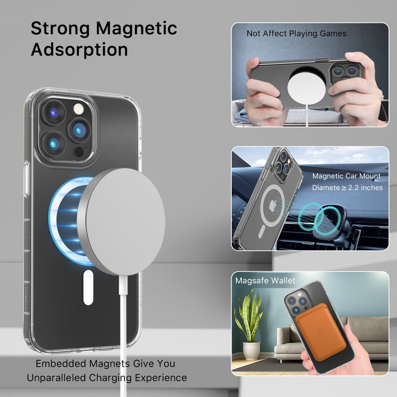 Apple iPhone 14 PRO MAX 6.7 Mybat Pro Mood Series MagSafe Case - Transparent Clear (1104703)