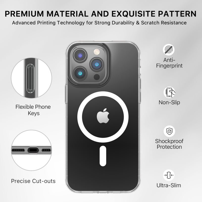 Apple iPhone 14 PRO MAX 6.7 Mybat Pro Mood Series MagSafe Case - Transparent Clear (1104703)