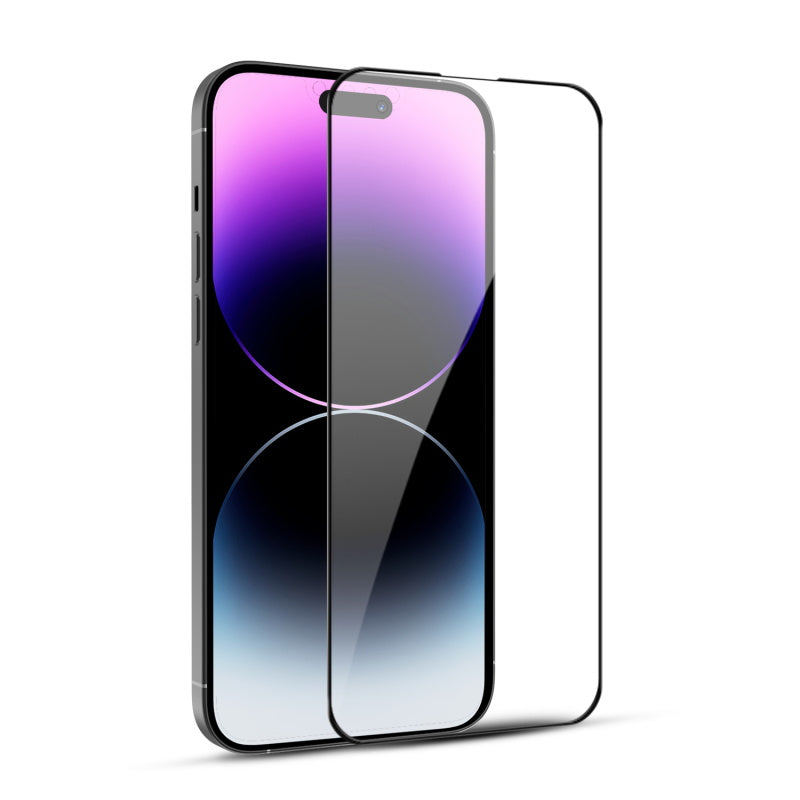 MyBat Pro Full Coverage Tempered Glass Screen Protector for Apple iPhone 14 Pro Max (6.7) - Black (1105466)