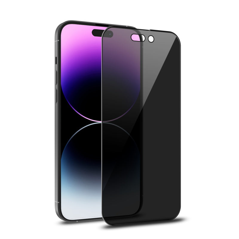 Apple iPhone 14 Pro Max (6.7) MyBat Pro Privacy Full Coverage Tempered Glass Screen Protector - Black (1104887)