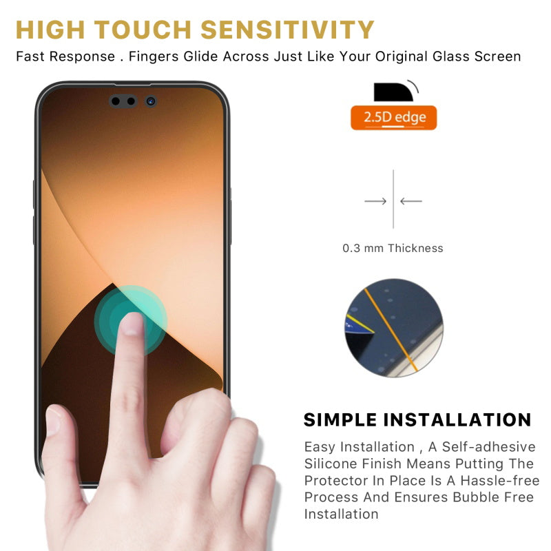 Apple iPhone 14 PRO MyBat Pro Tempered Glass Screen Protector (2.5D) - Clear (1104712)
