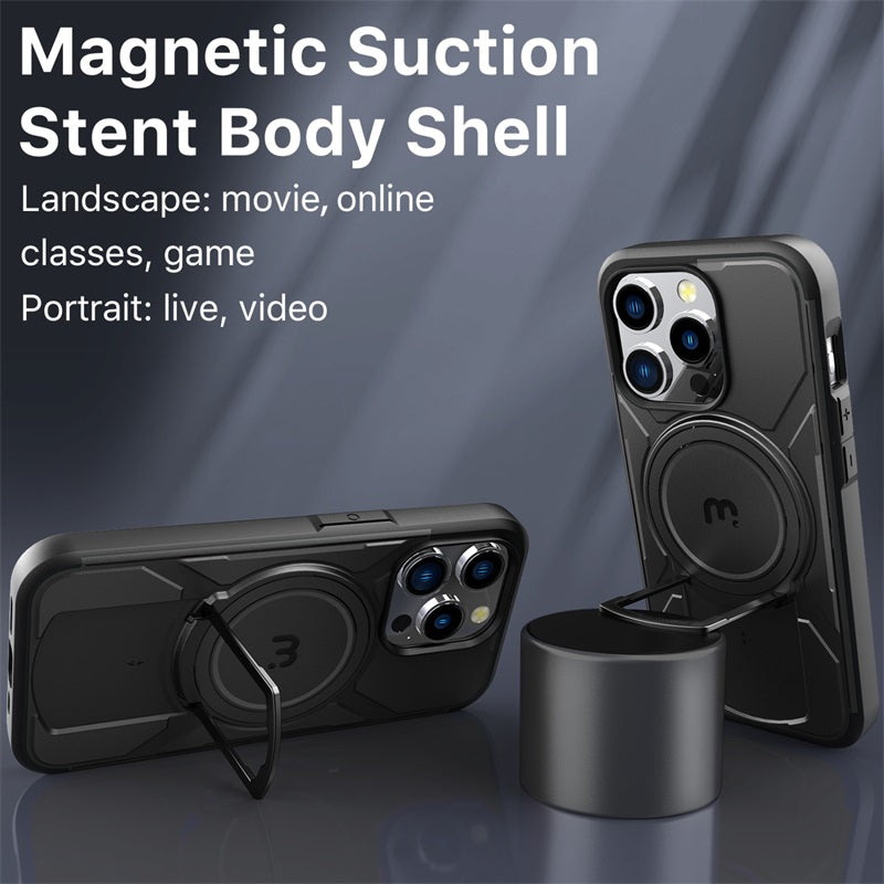 Apple iPhone 15 Pro (6.1) MyBat Pro Stealth Series w/ MagSafe Case - Black / Black (1106206)