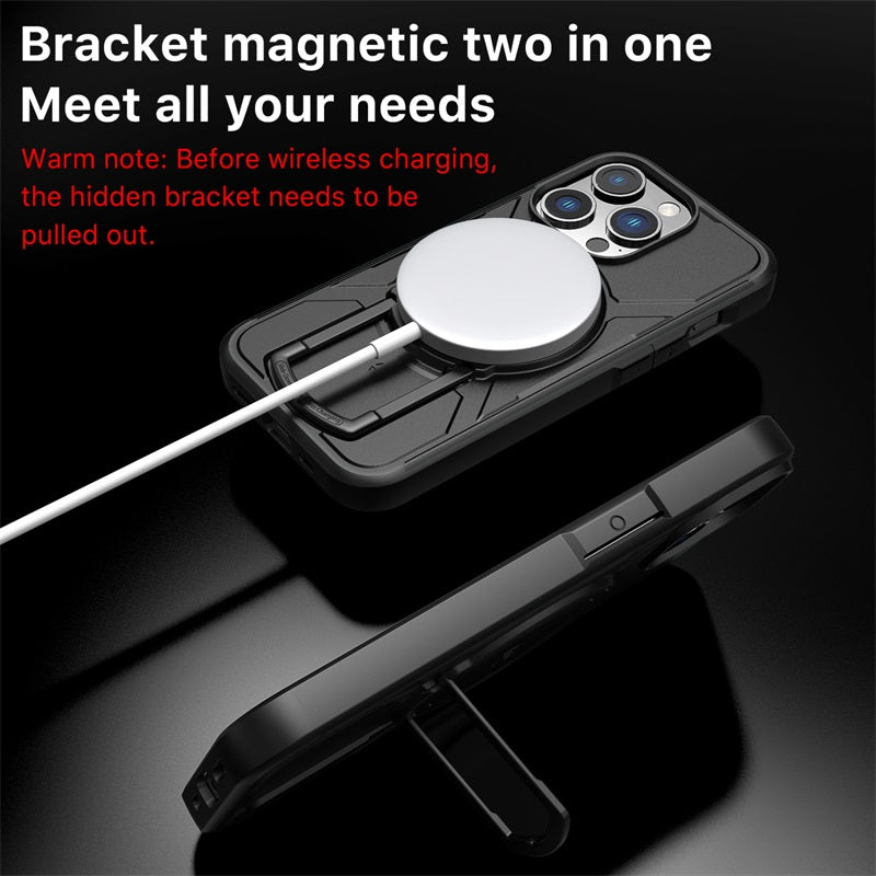 Apple iPhone 15 Pro (6.1) MyBat Pro Stealth Series w/ MagSafe Case - Black / Black (1106206)