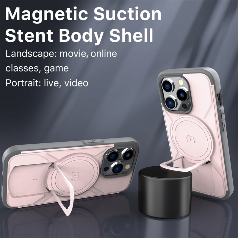 Apple iPhone 15 Pro (6.1) MyBat Pro Stealth Series w/ MagSafe Case - Pink / Gray (1106207)