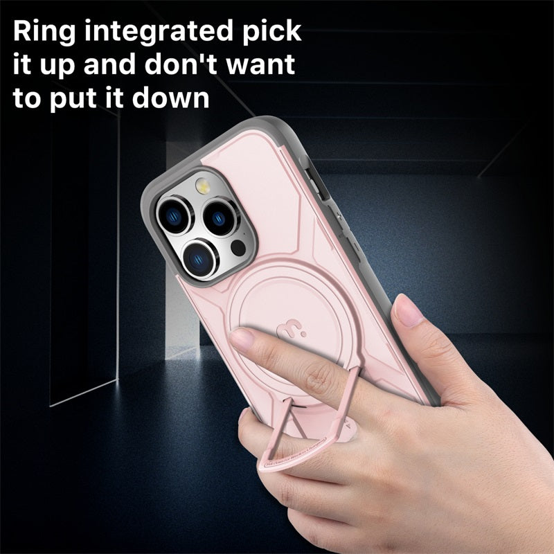 Apple iPhone 15 Pro (6.1) MyBat Pro Stealth Series w/ MagSafe Case - Pink / Gray (1106207)
