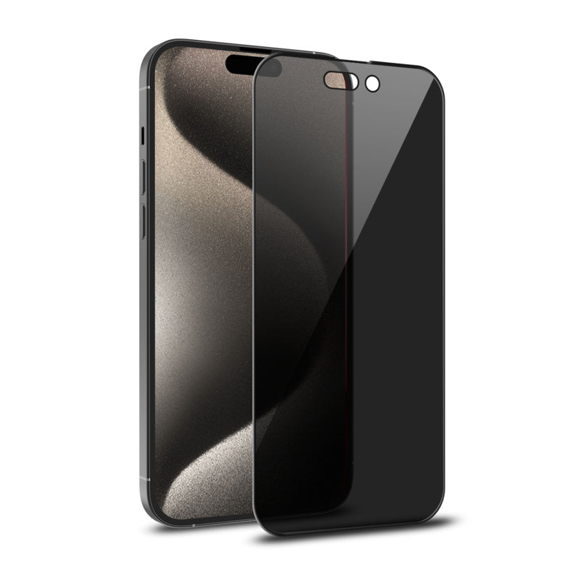MyBat Pro Privacy Full Coverage Tempered Glass Screen Protector for Apple iPhone 15 Pro Max (6.7) - Black (1106127)
