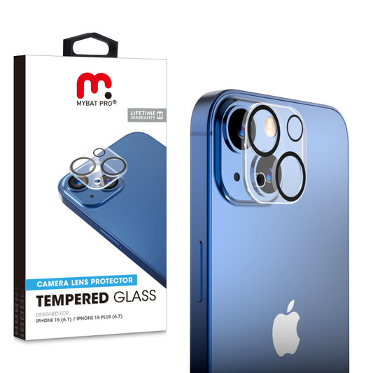 MyBat Pro Tempered Glass Lens Protector (2.5D) for Apple iPhone 15 (6.1) / 15 Plus (6.7) - Clear (1106142)