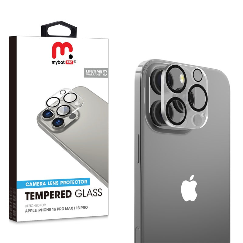 MyBat Pro Tempered Glass Lens Protector (2.5D) for Apple iPhone 16 Pro Max / 16 Pro - Clear (1107292)