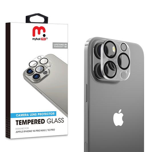 MyBat Pro Tempered Glass Lens Protector (2.5D) for Apple iPhone 16 Pro Max / 16 Pro - Clear (1107292)