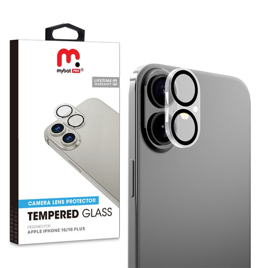 MyBat Pro Tempered Glass Lens Protector (2.5D) for Apple iPhone 16 / 16 Plus - Clear (1107293)