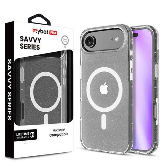 MyBat Pro Savvy Series MagSafe Case for Apple iPhone Air - Clear Glitter (1103287) (MSRP $49.99)