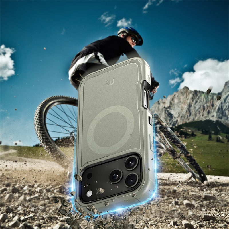 MyBat Pro Maverick Series Rogue Edition MagSafe Case for Apple iPhone 17 Pro Max - Grey ( 1107658) (MSRP $59.99)