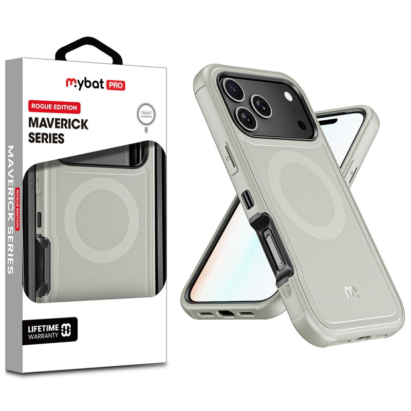 MyBat Pro Maverick Series Rogue Edition MagSafe Case for Apple iPhone 17 Pro Max - Grey ( 1107658) (MSRP $59.99)