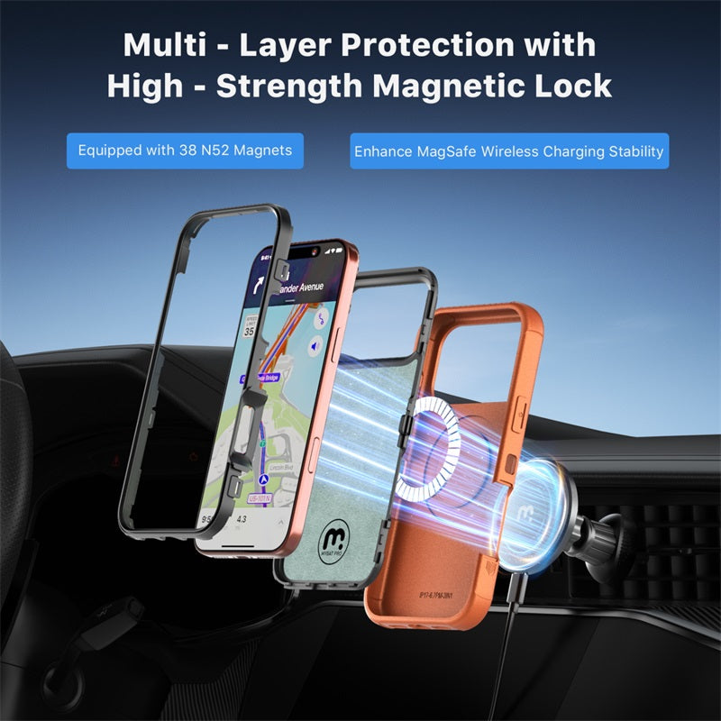 MyBat Pro Maverick Series Rogue Edition MagSafe Case for Apple iPhone 17 Pro Max - Cosmic Orange ( 1107657) (MSRP $59.99)