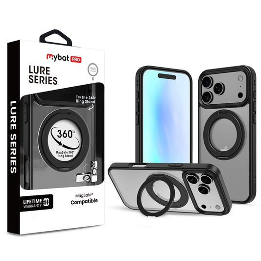 MyBat Pro Lure Series 360° Ring Stand MagSafe Case for Apple iPhone 17 Pro Max - Black ( 1103471) (MSRP $49.99)