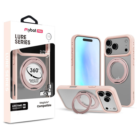 MyBat Pro Lure Series 360° Ring Stand MagSafe Case for Apple iPhone 17 Pro Max - Pink ( 1103473) (MSRP $49.99)
