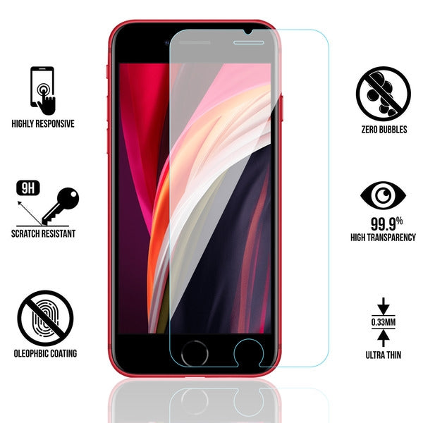 Apple iPhone 8/7 / SE (2020) MyBat Pro Tempered Glass Screen Protector (2.5D) - Clear (1103341)