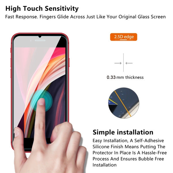 Apple iPhone 8/7 / SE (2020) MyBat Pro Tempered Glass Screen Protector (2.5D) - Clear (1103341)