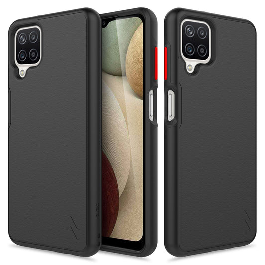 GALAXY A12 ZIZO REALM SERIES CASE - BLACK & BLACK (1100767)